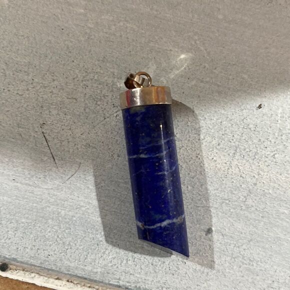 Blue Lapis Pendant set in Sterling Silver - Picture 8 of 9